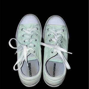 MINT GREEN CONVERSE SNEAKERS